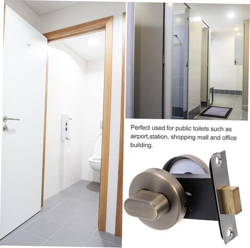 Artibetter 1pc Do Not Flush Sign for Bathroom Stainless Steel Door Lock Latch for Door Hotel Room Lock Keyless in Saudi Arabia
