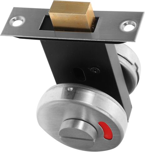 304 Stainless Steel Indicator Door Lock for Bathroom Privacy Door Knob Open/Closed Sign Keyless Deadbolt 53mm Thick Occupied/Vacant Latch for Public Toilets Showers and Offices in Saudi Arabia