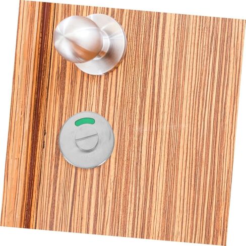 304 Stainless Steel Indicator Door Lock for Bathroom Privacy Door Knob Open/Closed Sign Keyless Deadbolt 53mm Thick Occupied/Vacant Latch for Public Toilets Showers and Offices in Saudi Arabia