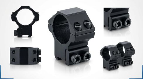 360 Tactical- Pack of Two Scope Rings for 22 Cal/Air Rifle Medium Profile 3/8 Dovetail Mount 1" Diameter Durable in Saudi Arabia