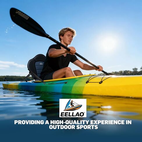 مقعد الكاياك الفاخر على شكل لوح مجداف مع حقيبة تخزين قابلة للفصل، دعم خلفي مبطن، وسادة مقعد سميكة، 4 أشرطة قابلة للتعديل لقوارب الكاياك، القارب المبطن، SUP، الزورق، قارب الصيد in Kuwait