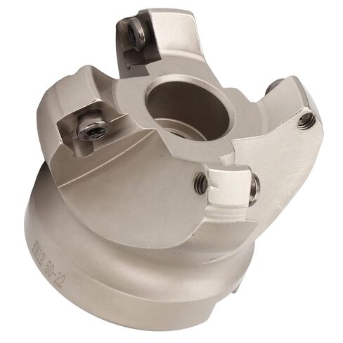 40Cr CNC Face Milling Cutter with 4 Flutes, Lathe Cutting Tool Kit for SEKT1204, KM12 50-22, Spiral Offset Design for Metal Processing in Saudi Arabia