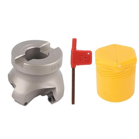 40Cr CNC Face Milling Cutter with 4 Flutes, Lathe Cutting Tool Kit for SEKT1204, KM12 50-22, Spiral Offset Design for Metal Processing in Saudi Arabia