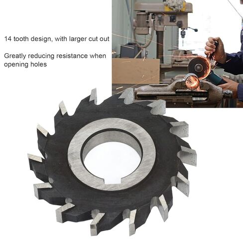 High Speed Steel 14 Teeth Face Mill Cutter 63mm Diameter Sturdy Accurate Milling Tool Smooth Installation for Accuracy Drilling in Saudi Arabia