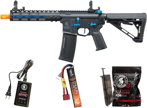 Lancer التكتيكية Gen 3 القابلة للبرمجة Trigger Archon MLOCK 9 "خفيفة الوزن ومتينة بوليمر M4 Airsoft MLOK AEG مع بطارية ليبو وشاحن (يتضمن ETU وMOSFET) in Saudi Arabia