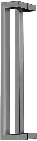 Modern Heavy Duty Commercial Grade Stainless Steel Push Pull Barn Door Handle Glass Handles Mirror Polished Chrome Finish (Color: Silver,Size: 120 x 117.5cm) in Saudi Arabia
