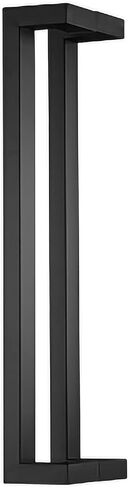 Modern Heavy Duty Commercial Grade Stainless Steel Push Pull Barn Door Handle Glass Handles Mirror Polished Chrome Finish (Color: Silver,Size: 120 x 117.5cm) in Saudi Arabia
