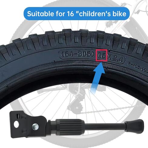 Kids Bike Kickstand لعجلة 16 بوصة عجلات الأطفال سبيكة دراجة دراجة Stand Kickstand Kids Bicycle يمكن تعديلها للفتيات والفتيان الدراجة الوردي in Kuwait