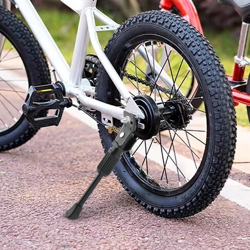 Kids Bike Kickstand لعجلة 16 بوصة عجلات الأطفال سبيكة دراجة دراجة Stand Kickstand Kids Bicycle يمكن تعديلها للفتيات والفتيان الدراجة الوردي in Kuwait
