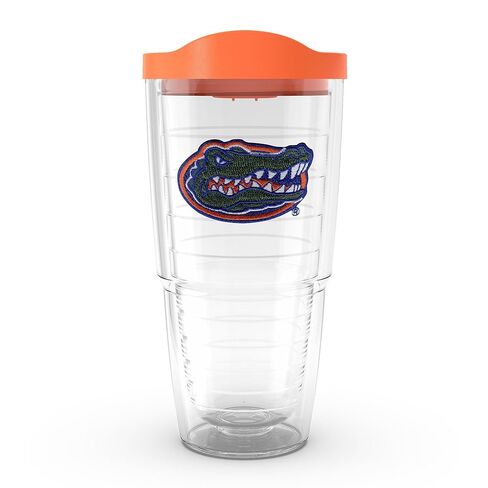 كوب Tervis مصنوع في الولايات المتحدة الأمريكية بجدار مزدوج من جامعة فلوريدا جاتورز معزول يحافظ على المشروبات باردة وساخنة، 16oz - بدون غطاء، جاتور in Saudi Arabia
