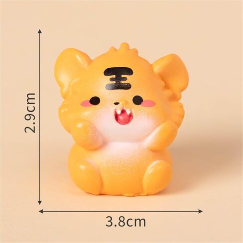 Cute Mini Creative The Orange Little Tiger Hinge Heads Decorative Topper Set 6PCS, Home Decoration,Magnetic Hinge Head Toppers Door Hinge in Saudi Arabia