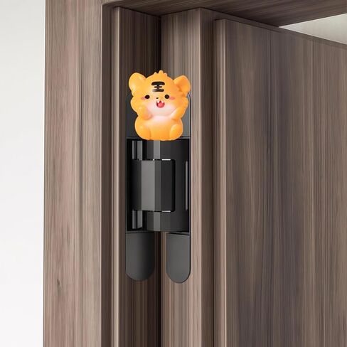 Cute Mini Creative The Orange Little Tiger Hinge Heads Decorative Topper Set 6PCS, Home Decoration,Magnetic Hinge Head Toppers Door Hinge in Saudi Arabia