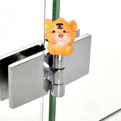 Cute Mini Creative The Orange Little Tiger Hinge Heads Decorative Topper Set 6PCS, Home Decoration,Magnetic Hinge Head Toppers Door Hinge in Saudi Arabia