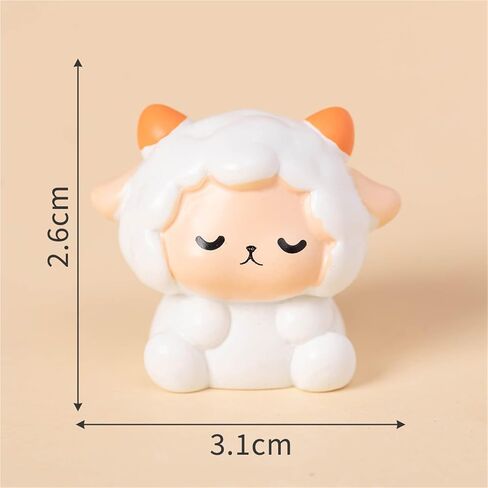 Cute Mini Creative White Lamb, Goat, Sheep Hinge Heads Decorative Topper Set 6PCS, Home Decoration,Magnetic Hinge Head Toppers Door Hinge in Saudi Arabia