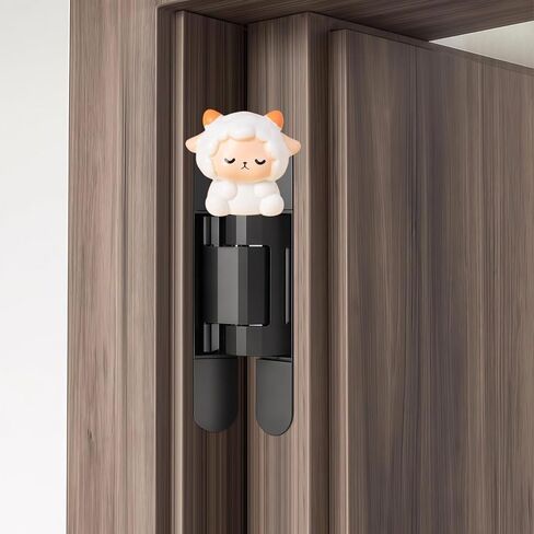 Cute Mini Creative White Lamb, Goat, Sheep Hinge Heads Decorative Topper Set 6PCS, Home Decoration,Magnetic Hinge Head Toppers Door Hinge in Saudi Arabia