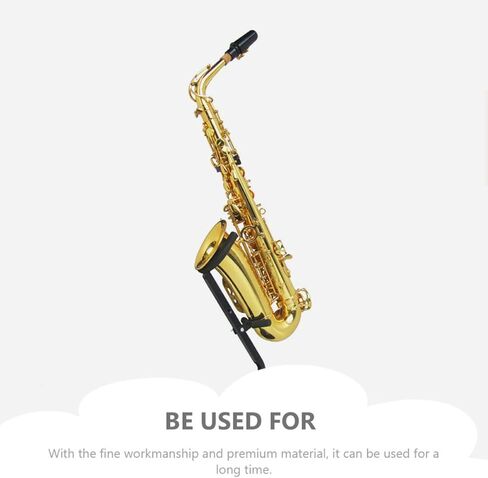 Toddmomy Foldable Alto Saxophone Stand Iron Bracket with Non-slip Base Saxophone Storage Rack Holder for Alto Sax Playing and Display in Kuwait