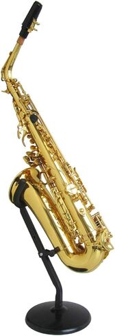 Toddmomy Foldable Alto Saxophone Stand Iron Bracket with Non-slip Base Saxophone Storage Rack Holder for Alto Sax Playing and Display in Kuwait