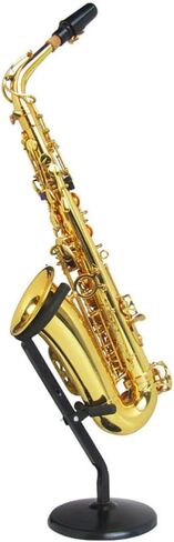 Toddmomy Foldable Alto Saxophone Stand Iron Bracket with Non-slip Base Saxophone Storage Rack Holder for Alto Sax Playing and Display in Kuwait