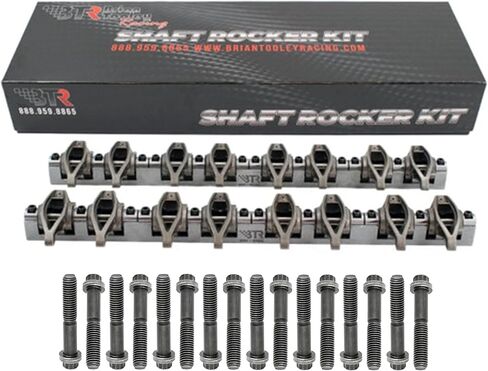 BTR Brian Tooley Racing LS1 Shaft Rocker Kit Pre-Assembled with Rocker Bodies - Fits 4.8L 5.3L 5.7L 6.0L LS1 LQ4 LQ9 LM7 L33 LS2 LS6 - Cathedral Port (12pt Bolts) in Saudi Arabia
