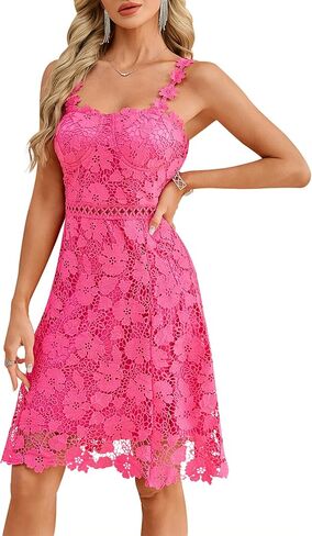 Women Sexy Lace Sleeveless Ruffle Sleeve Bodycon Mermaid Party Formal Evening Midi Dress in Saudi Arabia