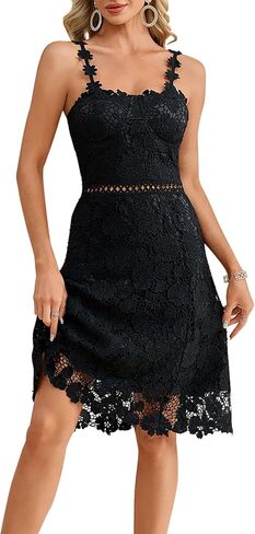 Women Sexy Lace Sleeveless Ruffle Sleeve Bodycon Mermaid Party Formal Evening Midi Dress in Saudi Arabia