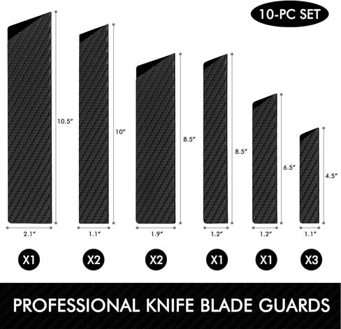 10-Pcs Knife Edge Guard, Anti-Slip Waterproof Abrasion Resistant with Flet Lining, Wide Range Covering BPA-Free Knife Sheath in Saudi Arabia