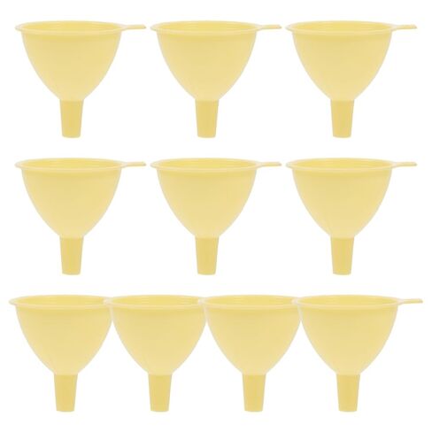 Healeved 10pcs 60mm Plastic Laboratory Funnels for Chemical Experiments, Separating Liquid and Filling Funnels, Wide Mouth Design for Lab and Teaching Use in Saudi Arabia