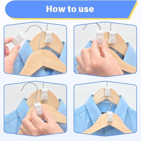 100 Pcs Hanger Hooks Space Saver, Heavy Duty Hanger Connector Hooks, Cascading Hanger Extender for Closet Storage Organization, White Hanger Extender Hooks for Clothes Coats Pants in Saudi Arabia