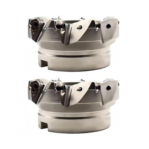 2 قطعة مطحنة الوجه 1.6 بوصة × 5 بوصة × 2-1/2 بوصة قاطعة طحن التغذية السريعة 90 درجة قاطعة الطحن السطحية 8 مزامير للقطع الثقيل in Kuwait