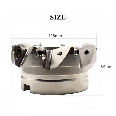 2 قطعة مطحنة الوجه 1.6 بوصة × 5 بوصة × 2-1/2 بوصة قاطعة طحن التغذية السريعة 90 درجة قاطعة الطحن السطحية 8 مزامير للقطع الثقيل in Kuwait