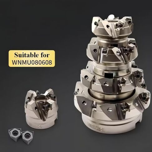 2 قطعة مطحنة الوجه 1.6 بوصة × 5 بوصة × 2-1/2 بوصة قاطعة طحن التغذية السريعة 90 درجة قاطعة الطحن السطحية 8 مزامير للقطع الثقيل in Kuwait