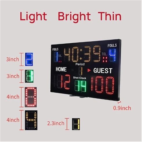 لوحة النتائج الإلكترونية متعددة الوظائف في الأماكن المغلقة لكرة السلة لوحة النتائج الموقت سطح المكتب الداخلي in Kuwait
