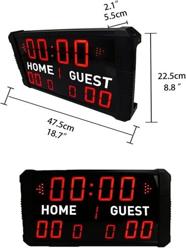 LED Digital Scoreboard Digital Scoreboard,Powered Electronic Basketball Scoreboard with Buzzer,Equipment for Ball Game in Saudi Arabia