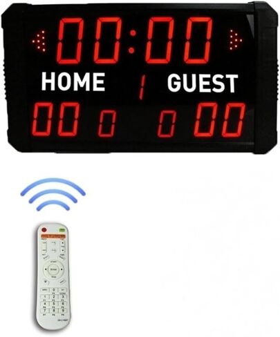 LED Digital Scoreboard Digital Scoreboard,Powered Electronic Basketball Scoreboard with Buzzer,Equipment for Ball Game in Saudi Arabia