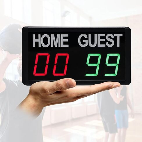 LED Football Replacement Board 4-Digit Led Scoreboard,1.8-inch Score Board,with Remote Control,5-Speed Brightness Adjustable,Wall Mounted Installation Portable Replacement Plate in Kuwait