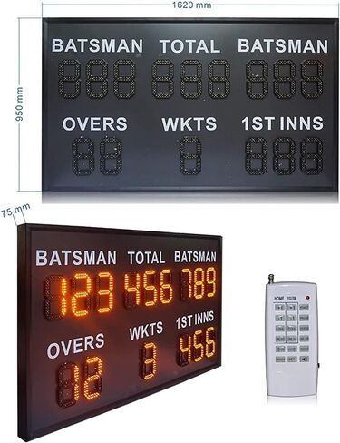 Electronic Scoreboard, Mobile Wireless Highlight LED Scoring Display Cricket, It is Suitable for Various Sports and Has A Wide Range of Applications in Saudi Arabia