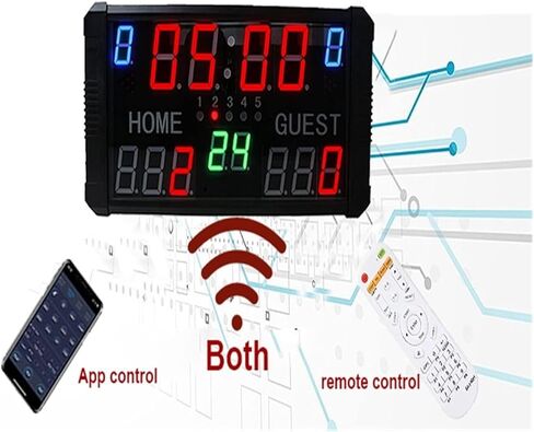 LED Portable Desktop Scoreboard, Professional Outdoor 14 Digit Multi Sport Electronic Digital Basketball Scoreboard,Suit a in Kuwait