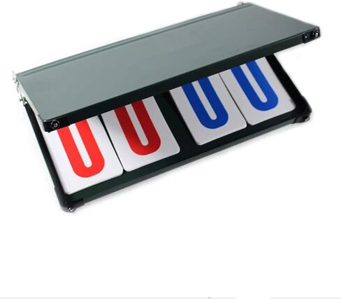 Scoreboard 4-Digit Score Flipper, Sports Table Top Scoreboards Flip Score Board for Football Volleyball Basketball Scoreboards & Timers in Kuwait