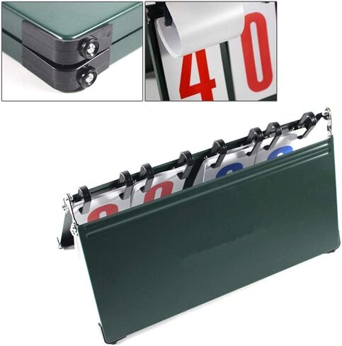 Scoreboard 4-Digit Score Flipper, Sports Table Top Scoreboards Flip Score Board for Football Volleyball Basketball Scoreboards & Timers in Kuwait