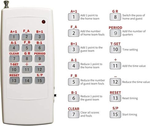 LED Football Replacement Board Portable LED Scoreboard, Basketball/BaseballGame Digital Scoreboard with Remote Control with Buzzer, with Tripod Portable Replacement Plate in Kuwait