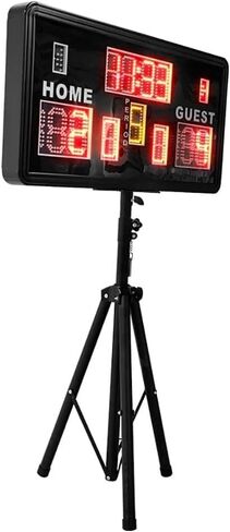 LED Football Replacement Board Portable LED Scoreboard, Basketball/BaseballGame Digital Scoreboard with Remote Control with Buzzer, with Tripod Portable Replacement Plate in Kuwait