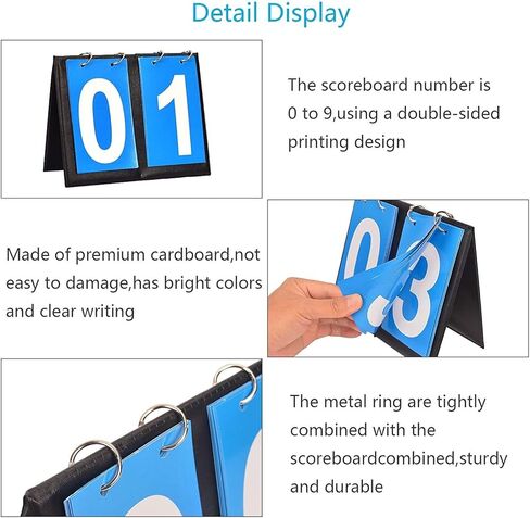 لوحة النتائج الرياضية 2 قطعة أرقام لوحة النتائج المحمولة الوجه لوحة النتائج الرقمية الأحمر والأزرق للبيسبول وكرة القدم والكرة الطائرة وكرة السلة وتنس الطاولة والشباك والمبارزة الرجبي in Kuwait
