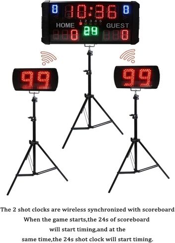 LED Digital Scoreboard Multi Sport Indoor Scoreboard LED Indoor Professional Basketball, Baseball/Football/Tennis Electronic Digital Scoreboard in Kuwait