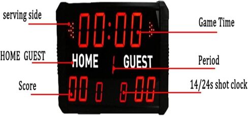 LED Digital Scoreboard Multisport Indoor Scoreboard,24S Shot Clock LED Scoreboard Electronic Digital for Basketball Football Multisport Scoreboard in Kuwait