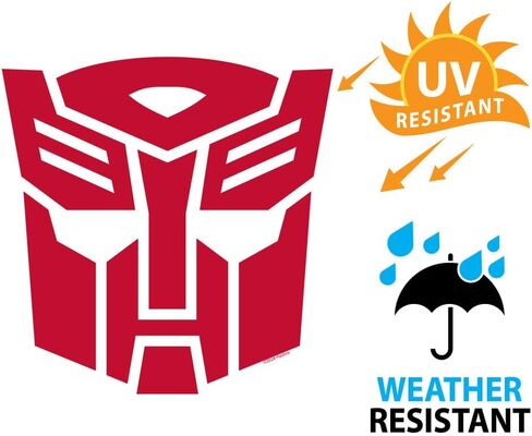 ملصق من الفينيل مقطوع بالقالب بريميوم مقاس 4 بوصات من Transformers Autobots Vector لنوافذ السيارات والشاحنات in Kuwait