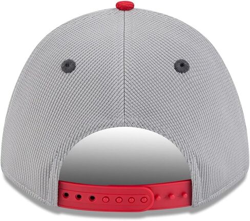 New Era LA Los Angeles Angels 9FORTY M-Crown 2025 Batting Practice Snapback Cap, Adjustable Hat Grey Red in Saudi Arabia