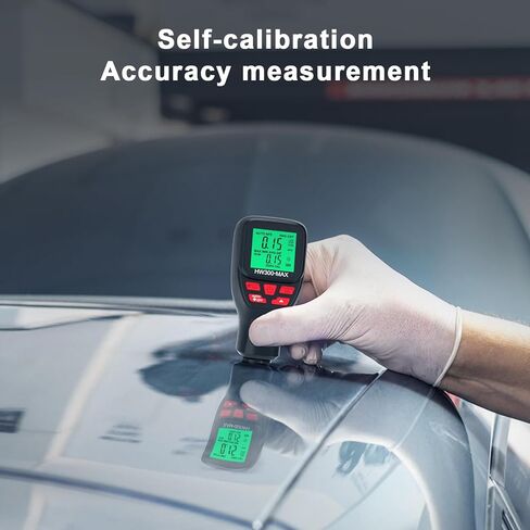 Thickness Industrial, 0-2000UM Paint Thickness, LCD Coating Thickness Meter, 3 Probe Modes, 3 Units Switching, for Steel, Metals, Plastic, Glass, PVC in Saudi Arabia