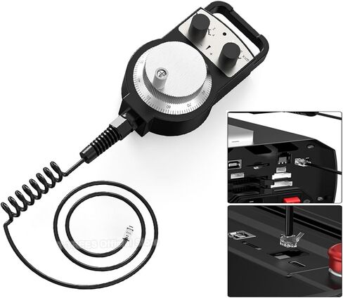 CNC Handwheel Pulse Generator Dual Mode Speed Regulation for TTC450 PRO/TTC540 Ultra/TTC-H40/TTC-H80 Router All metal Handwheel in Saudi Arabia