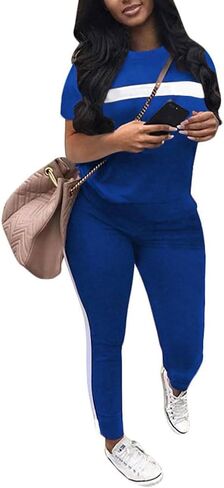 Bealin Workout Sets for Women Two Piece Outfits Summer Sweatsuits Jogger Sets Casual Tracksuit in Saudi Arabia