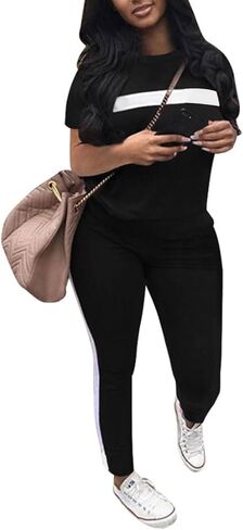 Bealin Workout Sets for Women Two Piece Outfits Summer Sweatsuits Jogger Sets Casual Tracksuit in Saudi Arabia